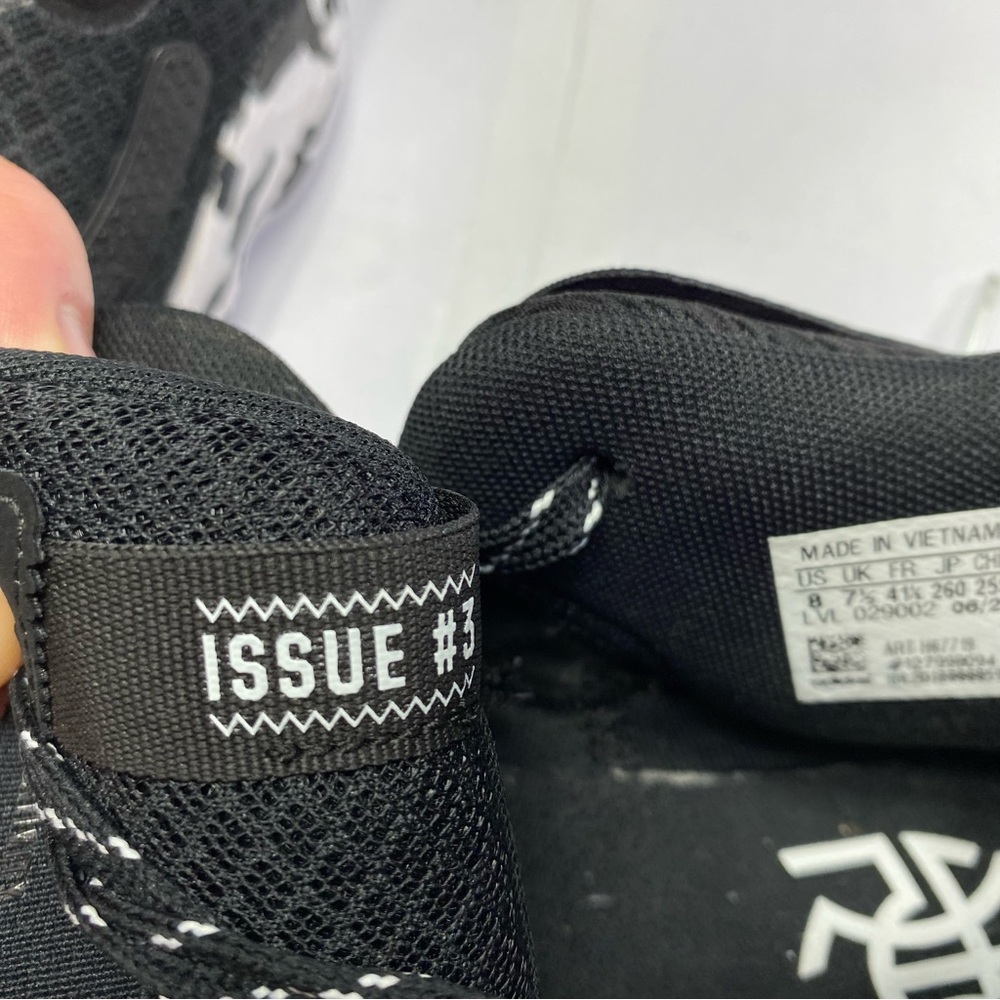 Adidas D.O.N. Issue 3 Black & White Basketball Sneakers H 67719 Men’s Size:8 - Picture 11 of 16